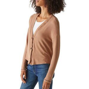 Michael Stars Noah Cardigan with Stitching in Camel Size: S NWT